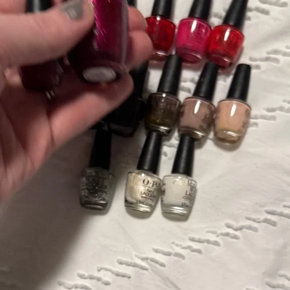OPI Nail Polish Collection - Burgundy, Pink, Black, Nude, Silver, White - Picture 8 of 9